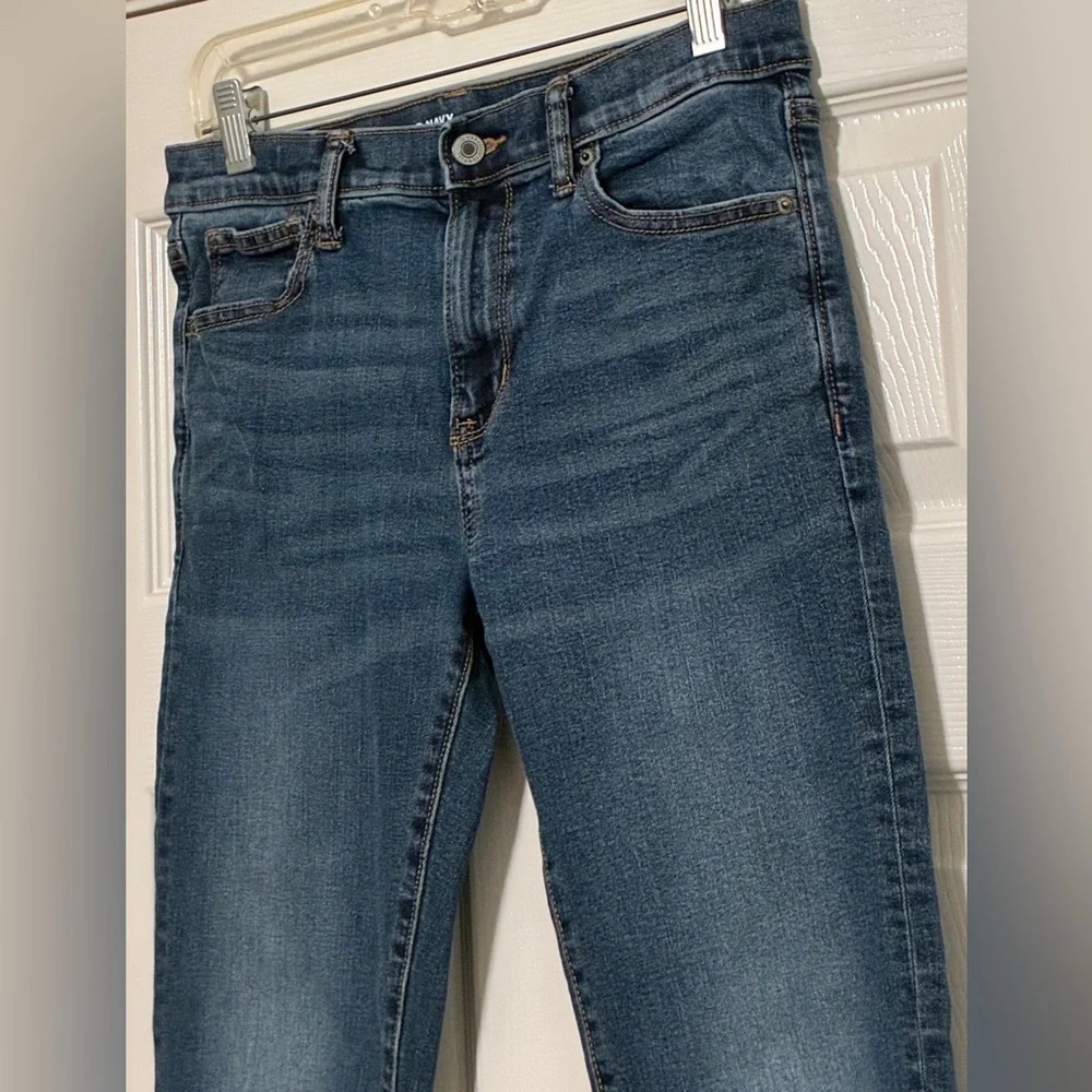 Old Navy Classic Blue Denim Jeans boys Size 16 Karate slim. Coin pocket. Casual